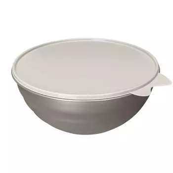 Миска Phibo Wave с крышкой металлик бежевый 1,55 л