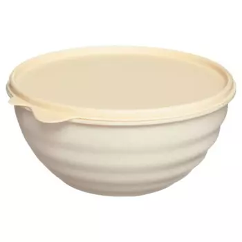 Миска Phibo Wave с крышкой светло-серая 0,85 л