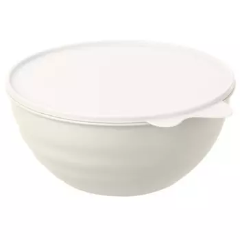 Миска Phibo Wave с крышкой светло-серая 3,7 л