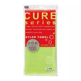 Мочалка для тела Ohe Cure series жесткая зеленая