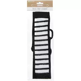 Мочалка Koopman для тела 70 см черно-белая