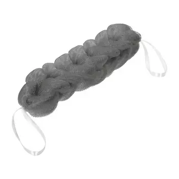 Мочалка-косичка Банные штучки серая 40 г 26х5х5 см