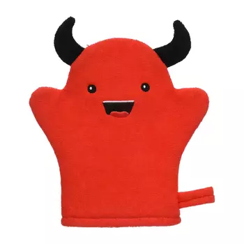 Мочалка варежка для нежной и чувствительной кожи Банные штучки чертёнок 19х18 см