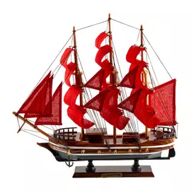 Модель корабля "Алые паруса" 33x7x32 см