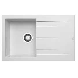 Мойка гранитная Pyramis alazia 79x50 белый