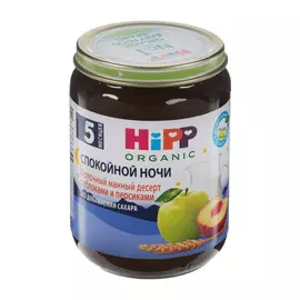 Молочный десерт HiPP "Спокойной ночи" манный с яблоками и персиками 190 г