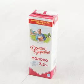 Молоко Домик в деревне ультрапастеризованное 3,2% 1450 г
