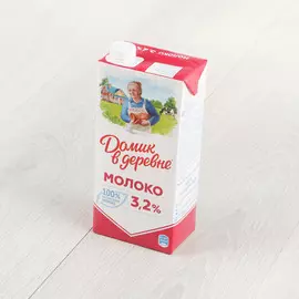 Молоко Домик в деревне ультрапастеризованное 3,2% 950 г