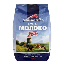 Молоко сухое Распак 26% 400 г