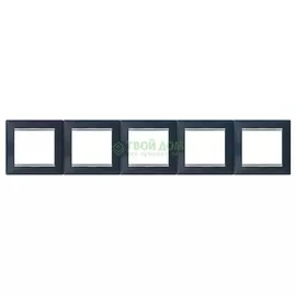 Монтажная рамка Legrand Valena 770395 ноктюрн/серебро