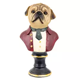 Мопс светлый на подставке 25 см Royal gifts