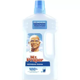 Mr. Proper Моющая Жидкость для полов и стен Бережная Уборка 1 л