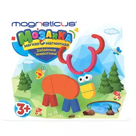 Мозаика Magneticus Забавные животные 5 цветов