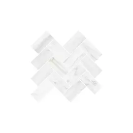 Мозаика Vitra Palissandro Шеврон Белый 32x28 см