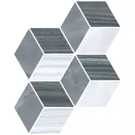 Мозаика Vitra Serpe-Nuvola Ромб Холодная Гамма 24×30 см