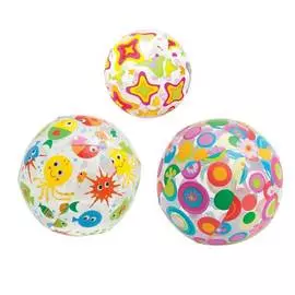 Мячи Intex с разноцветными рисунками 51 см