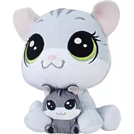 Мягкая игрушка Hasbro Littlest Pet Shop Пет и его малыш 15,5 см