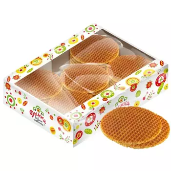 Мягкие вафли Дымка с варёной сгущёнкой 0,77 кг