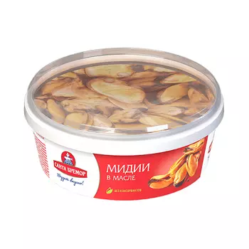 Мясо мидии чилийской Санта Бремор в масле, 300 г