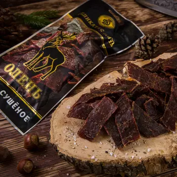 Мясо оленя Деликатес Дичь сушеное, 100 г