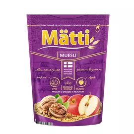 Мюсли Matti с яблоком и орехами 250 г