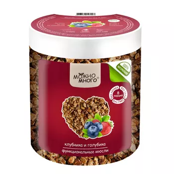 Мюсли Можно много клубника-голубика 250 г