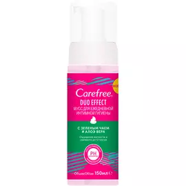 Мусс для интимной гигиены Carefree Duo Effect с Зеленым чаем и Алоэ вера 150 мл