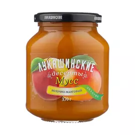 Мусс Лукашинские Экзотик яблоко, манго 370 г