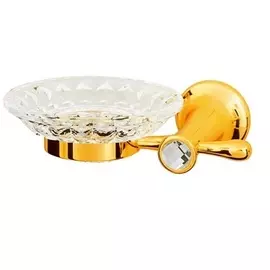 Мыльница Boheme Chiaro золотая 17х13х5,5 см