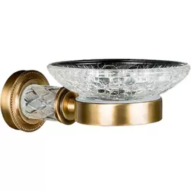 Мыльница Boheme Murano Cristal бронзовая 12х16,5х6,5 см