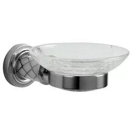 Мыльница Boheme Murano серебряная 12х16,5х6,5 см