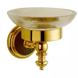 Мыльница Boheme Nero Palazzo золотая 13х13,5х11,5 см