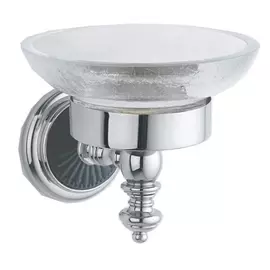 Мыльница Boheme Nero Vogue серебряный 13х13,5х11,5 см