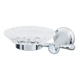 Мыльница Boheme Puro серебряная 17х13х5,5 см