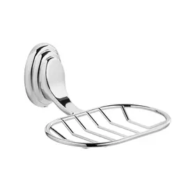 Мыльница Fora Noval серебряная 13х12х6 см