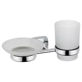 Мыльница и стакан для щеток Fixsen Kvadro FX-61306+08