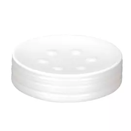 Мыльница Kleine Wolke Sahara белая 11х3 см