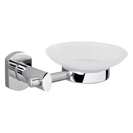 Мыльница настенная Verran матовая с серебряным 12х15х5,5 см