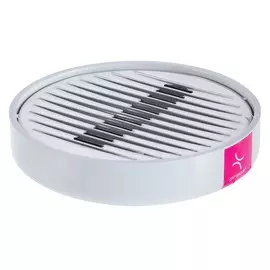 Мыльница Primanova Lenox белая 12х9 см