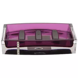 Мыльница Primanova Roma фиолетовая 13х9х3 см