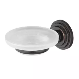 Мыльница стеклянная Wasserkraft темная бронза