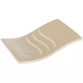 Мыльница Vanstore Crema кремовая 14,5х9,5х1 см