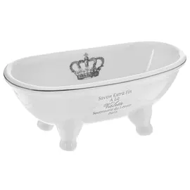 Мыльница Vanstore Корона белая 14,7х6,5х6 см