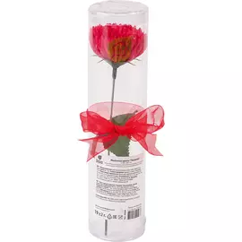 Мыльные цветы "Гвоздика" в ПВХ тубе 1 шт. /30