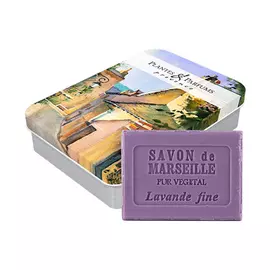 Мыло Plantes &amp; Parfums Лаванда в металлической коробочке Улица в Провансе 100 г