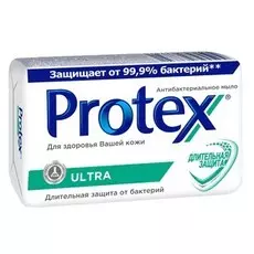 Мыло туалетное Protex Ultra Антибактериальное с льняным маслом, 90 гр