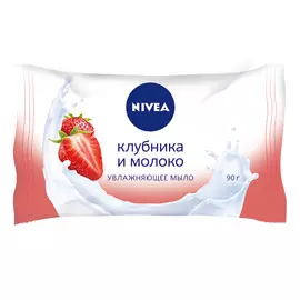 Мыло-уход Клубника и молоко 90 г Nivea