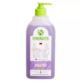 Мыло жидкое биоразлагаемое Synergetic для мытья рук и тела Лаванда 500 мл