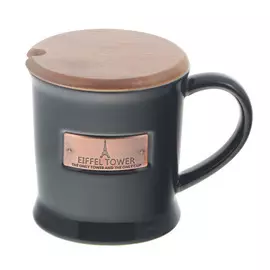 Набор 2 кружки 470мл с 2 крышками и 2 ложками Jinjiada