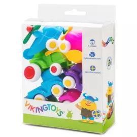 Набор 7 машинок и авиатехники Viking Toys Fun Color